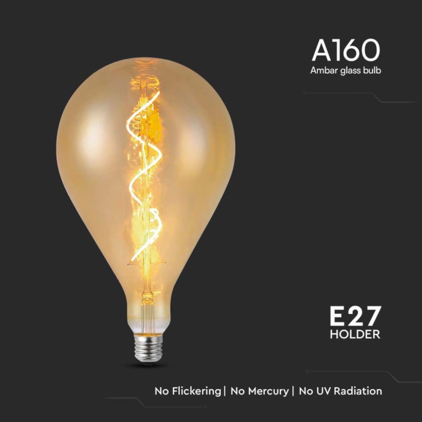 Ampoule LED à filament A160 E27/4W/230V 1800K