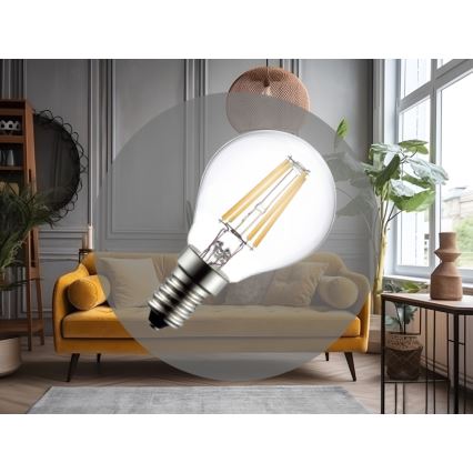 Ampoule LED à filament G45 E14/6W/230V 4000K