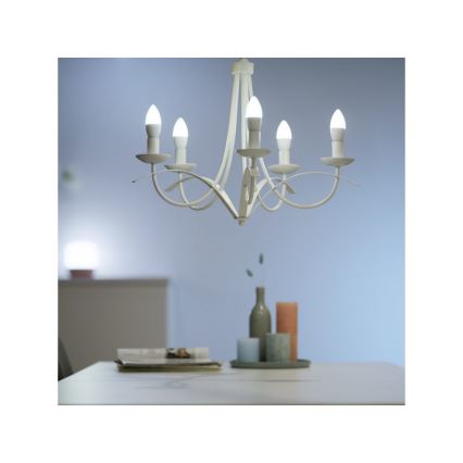 Ampoule LED à intensité variable C37 E14/4,9W/230V 2700-6500K CRI 90 Wi-Fi - WiZ