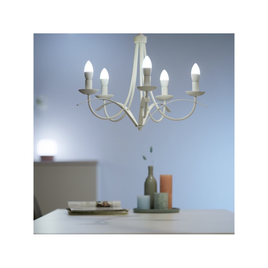 Ampoule LED à intensité variable C37 E14/4,9W/230V 2700-6500K CRI 90 Wi-Fi - WiZ