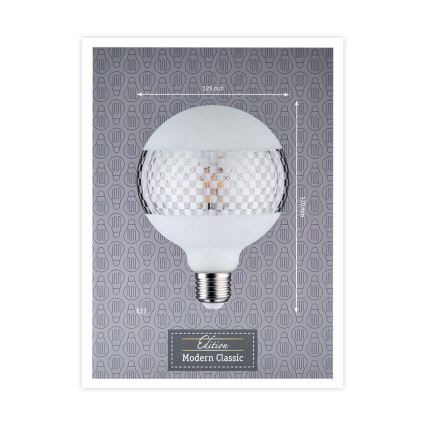 Ampoule LED à intensité variable CLASSIC G125 E27 / 4.5W / 230V 2600K - Paulmann 28742