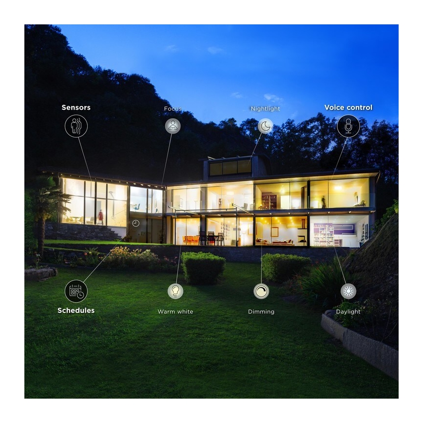 Ampoule LED à intensité variable E14/6,5W/230V 2700-6500K Wi-Fi - WiZ