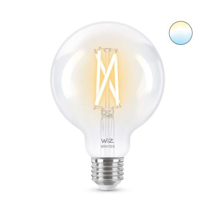 Ampoule LED à intensité variable FILAMENT G95 E27/6,7W/230V 2700-6500K CRI 90 Wi-Fi - WiZ