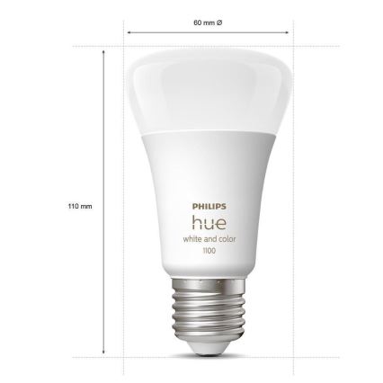 Ampoule LED à intensité variable Philips Hue White And Color Ambiance A60 E27/9W/230V 2000-6500K