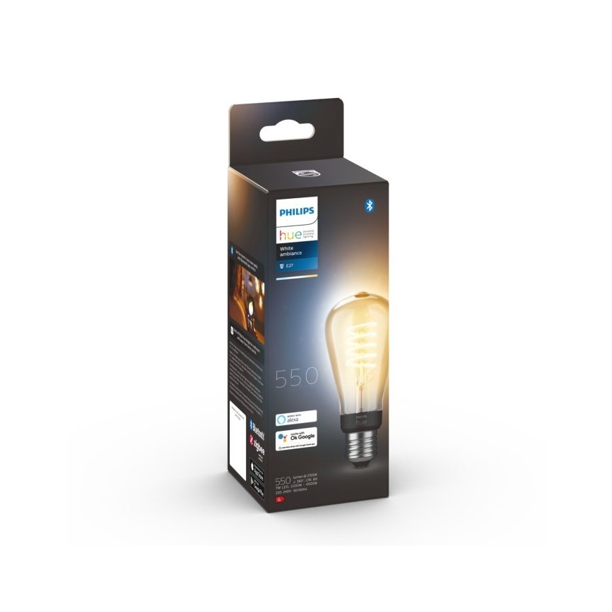 Ampoule LED à intensité variable Philips Hue WHITE AMBIANCE ST64 E27/7W/230V 2200-4500K