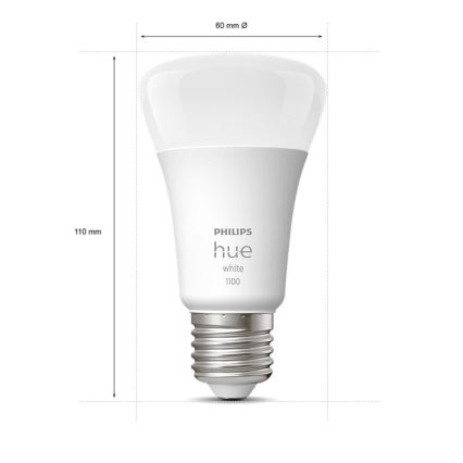 Ampoule LED à intensité variable Philips Hue WHITE E27/9,5W/230V 2700K