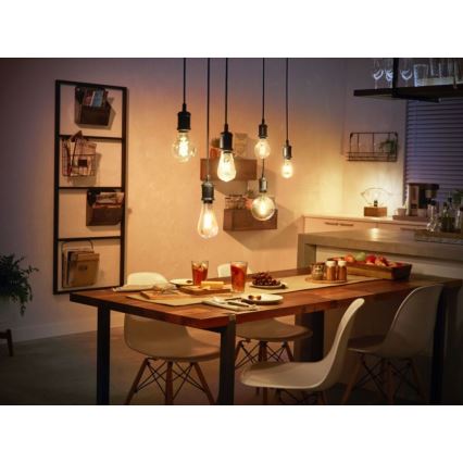 Ampoule LED à intensité variable Philips Hue WHITE FILAMENT G125 E27/7W/230V 2100K