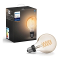 Ampoule LED à intensité variable Philips Hue WHITE FILAMENT G93 E27/7W/230V 2100K