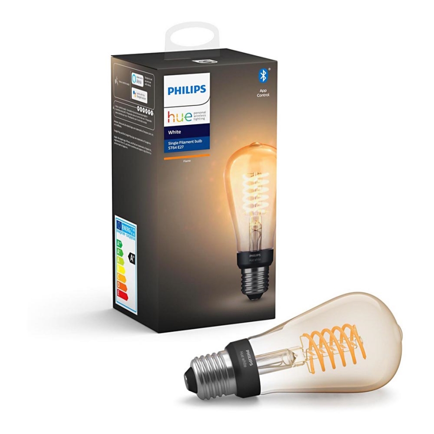 Ampoule LED à intensité variable Philips Hue WHITE FILAMENT ST64 E27/7W/230V 2100K