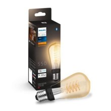 Ampoule LED à intensité variable Philips Hue WHITE FILAMENT ST64 E27/7W/230V 2100K