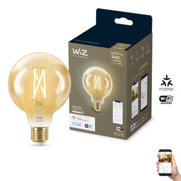 Ampoule LED à intensité variable VINTAGE FILAMENT G95 E27/6,7W/230V 2000-5000K CRI 90 Wi-Fi - WiZ