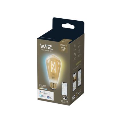 Ampoule LED à intensité variable VINTAGE FILAMENT ST64 E27/7W/230V 2000-5000K CRI 90 Wi-Fi - WiZ