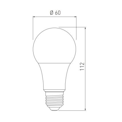 Ampoule LED A60 E27/10W/230V 3000/4000/6400K