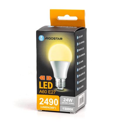 Ampoule LED A60 E27/24W/230V 3000K - Aigostar