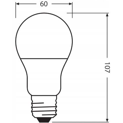 Ampoule LED A60 E27/8,5W/230V 2700K - Ledvance