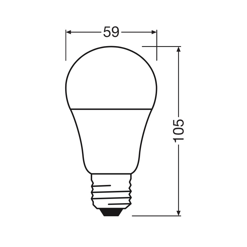 Ampoule LED A60 E27/8W/230V 6500K - Osram