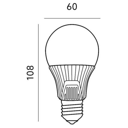 Ampoule LED avec capteur E27/9W/230V 6500K