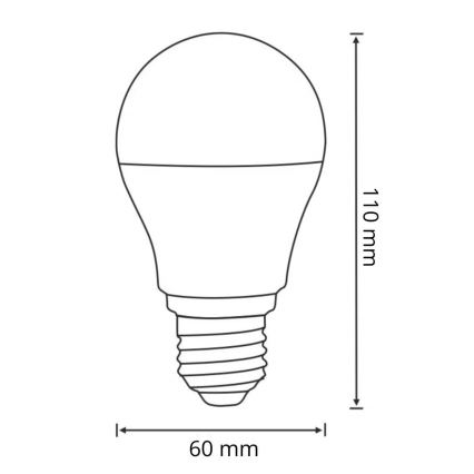 Ampoule LED avec détecteur de mouvement et de crépuscule A60 E27/8W/230V 3000K