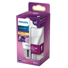 Ampoule LED avec détecteur Philips A60 E27/8W/230V 2700K