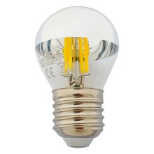 Ampoule LED avec surface miroir sphérique DECOR MIRROR P45 E27/5W/230V 4200K argenté