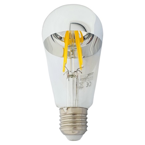 Ampoule LED avec surface miroir sphérique DECOR MIRROR ST64 E27/8W