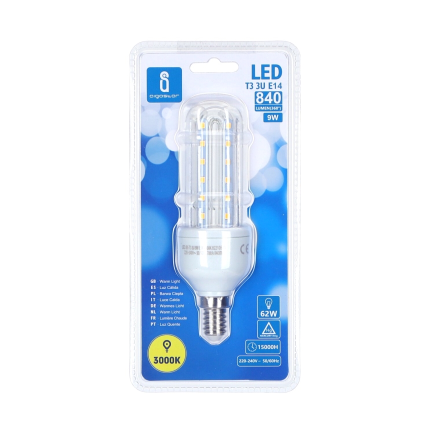 Ampoule LED B5 E14/9W/230V 3000K - Aigostar