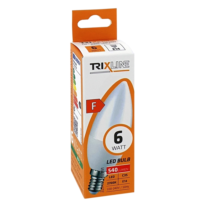 Ampoule LED C35 E14/6W/230V 2700K