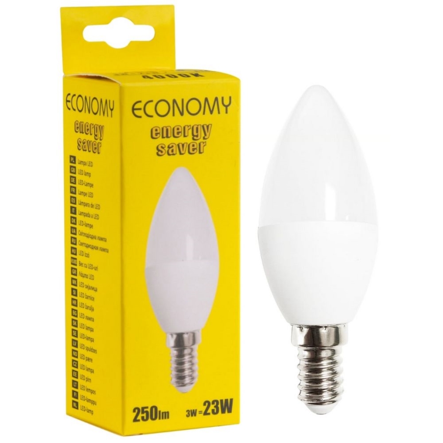 Ampoule LED C37 E14/3W/230V 4000K