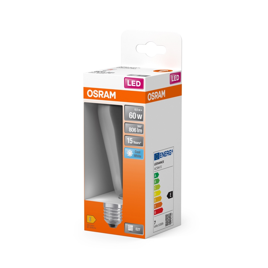 Ampoule LED CLASSIC FILAMENT E27/6,5W/230V 4000K - Osram