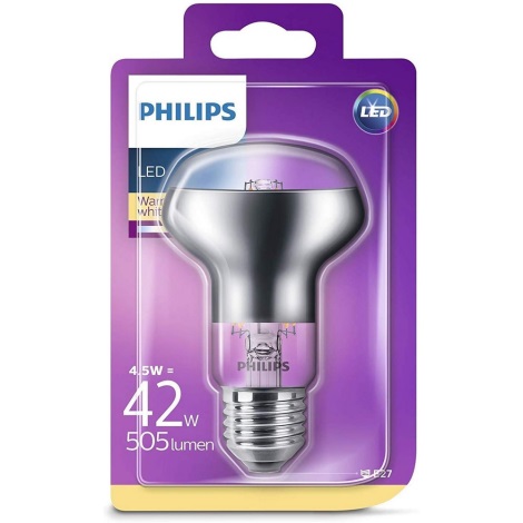 Ampoule LED de projecteur Philips E27/4,5W/230V 2700K