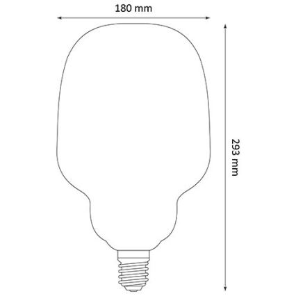 Ampoule LED DECO VINTAGE S180 E27/4W/230V 1800K