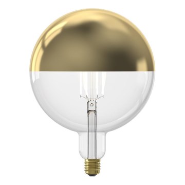 Ampoule LED dimmable à filament G200 avec coiffe, E27, 6W, 230V, 1800K, dorée, IRC 90