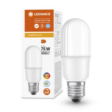 Ampoule LED dimmable E27/11W/230V 6500K IRC 90 - Ledvance