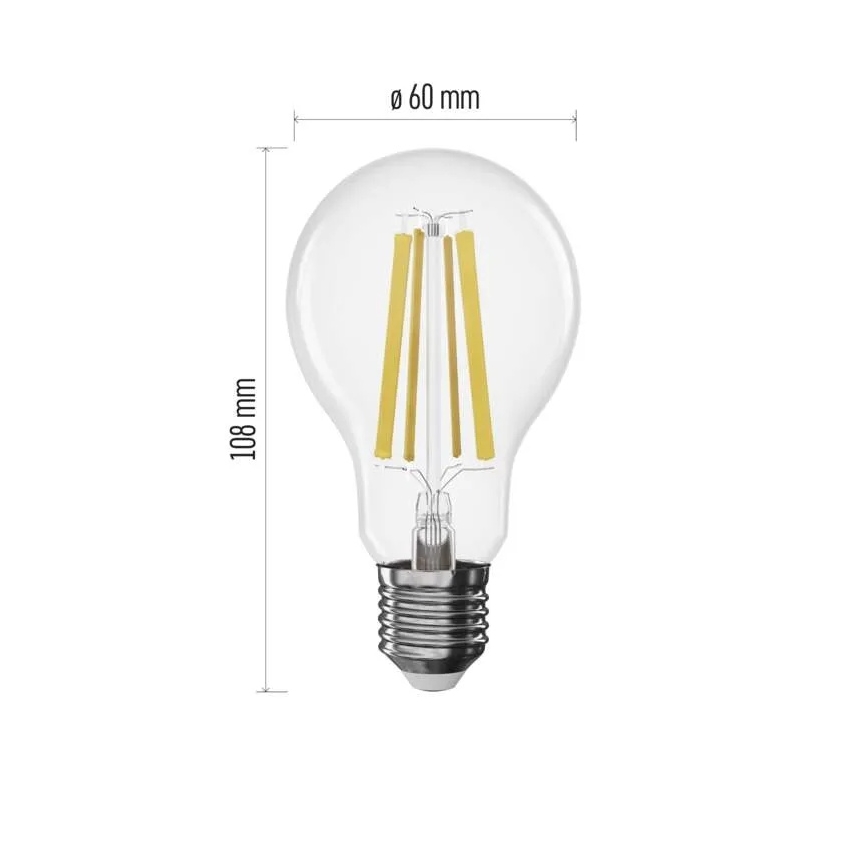 Ampoule LED dimmable FILAMENT A60 E27/11W/230V 4000K