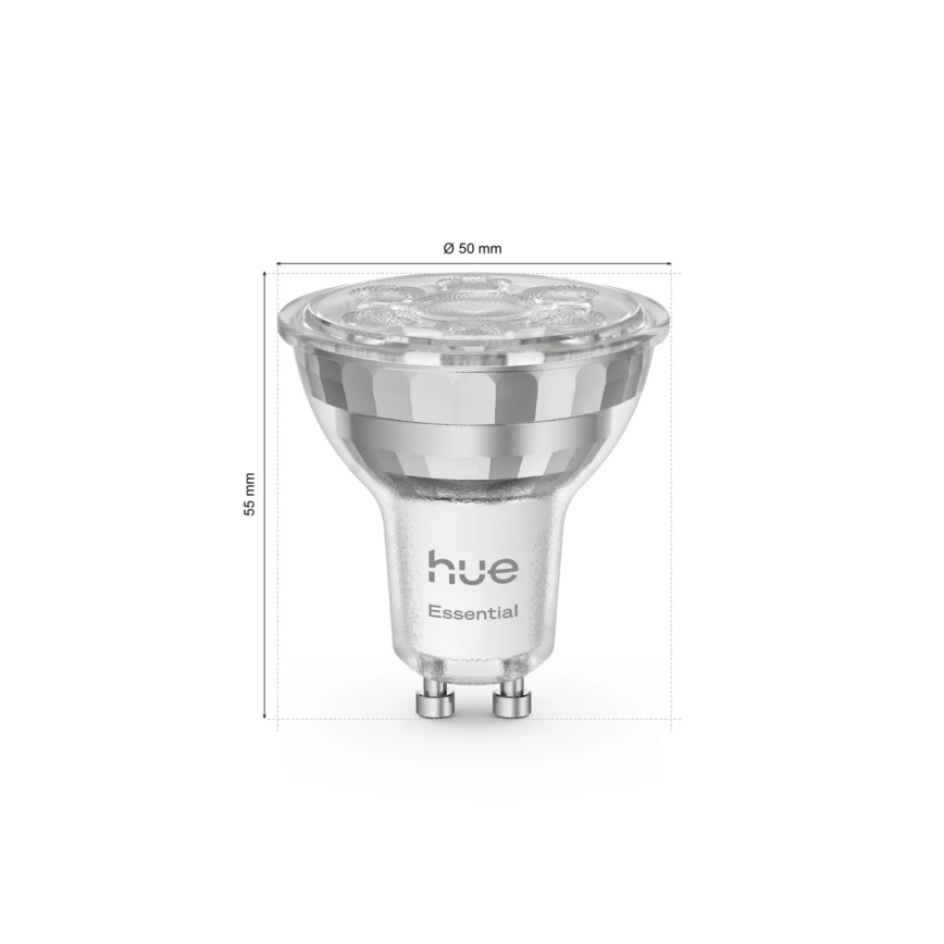 Ampoule LED dimmable Philips Hue White And Color Ambiance Essential GU10/4,7W/230V 2200-6500K