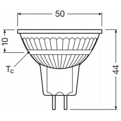 Ampoule spot LED dimmable MR16 GU5,3/6,8W/12V 4000K 36° IRC 90 - Ledvance