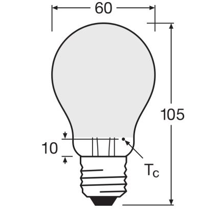 Ampoule LED dimmable SUPERSTAR CLASSIC A60 E27/4,8W/230V 4000K - Osram