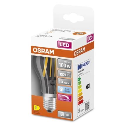 Ampoule LED dimmable SUPERSTAR VINTAGE E27/11W/230V 4000K - Osram