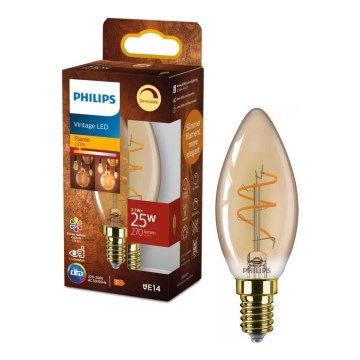 Ampoule LED dimmable VINTAGE Philips B35 E14/3,1W/230V 2200K CRI 90