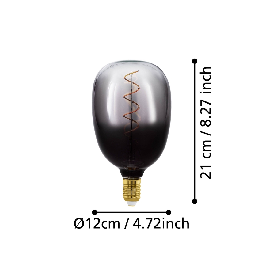 Ampoule LED dimmable VINTAGE T120 E27/4W/230V 1800K fumée - Eglo 110227