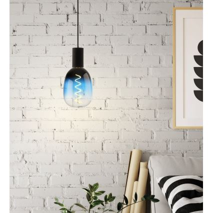 Ampoule LED dimmable VINTAGE T120 E27/4W/230V 2000K bleue - Eglo 110224