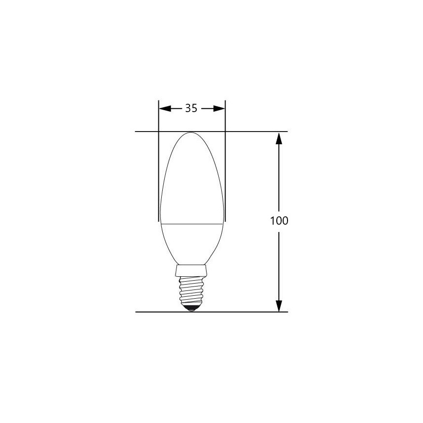 Ampoule LED E14/4W/230V 2700-3000K