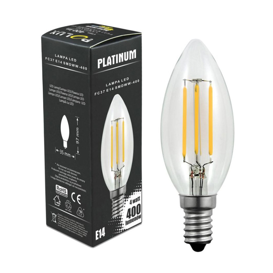 Ampoule LED C37 E14/4W/230V 3000K