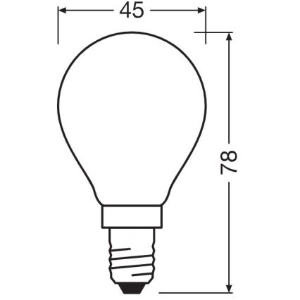 Ampoule LED E14/5,5W/230V 2700K - Osram