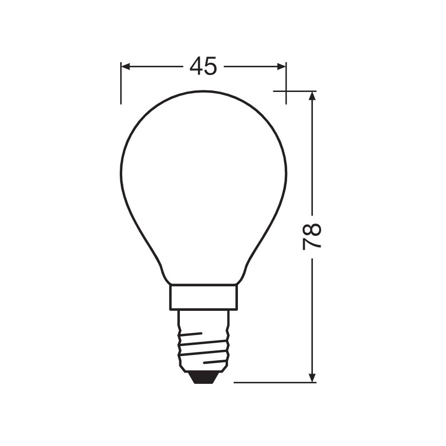 Ampoule LED E14/5,5W/230V 2700K - Osram