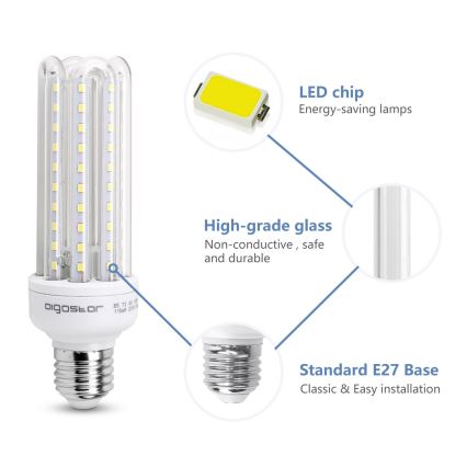 Ampoule LED E27/15W/230V 6500K - Aigostar