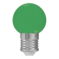 Ampoule LED E27/1W/230V 5500-6500K verte