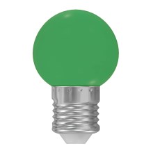 Ampoule LED E27/1W/230V vert 5500-6500K
