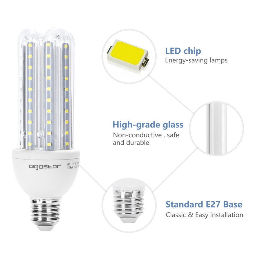 Ampoule LED E27/23W/230V 6500K - Aigostar