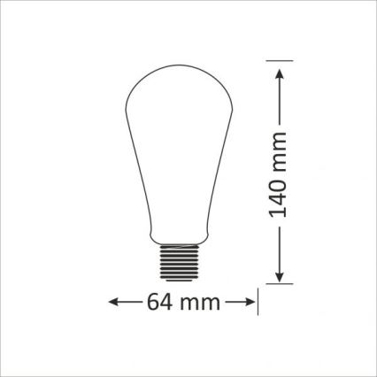 Ampoule LED E27/4W/230V 2000K